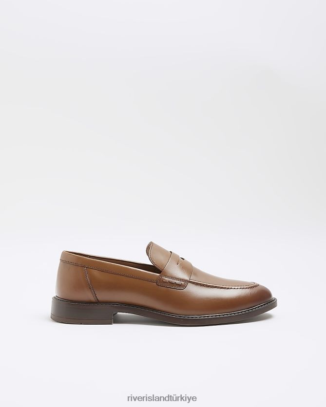 River island leather loafers clearance