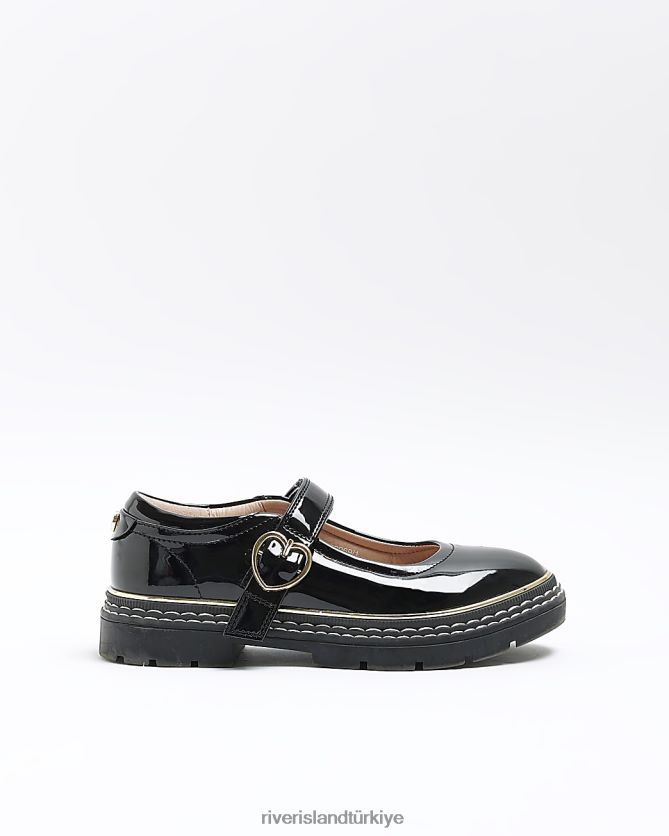 ayakkab TR River Island k zlar g kalp toka mary jane ayakkab siyah H20DTL3209 H20DTL3209 Her duruma uygun Turkiye River Island elbise River Island daki mukemmel gard rop parcalar n ke fedin