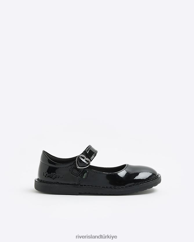 ayakkab TR River Island k zlar g kickers deri tokal ayakkab siyah H20DTL6502 H20DTL6502 Her duruma uygun Turkiye River Island elbise River Island daki mukemmel gard rop parcalar n ke fedin