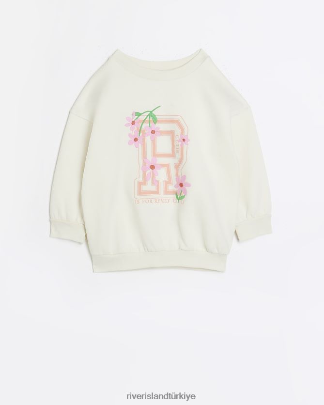 River island white sweatshirt shop